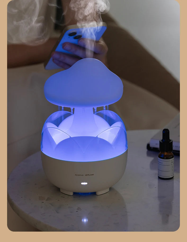 Mushroom Humidifier & Aroma Diffuser with LED Light