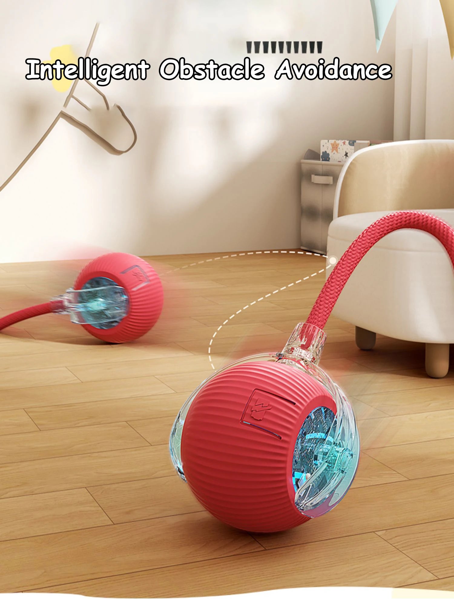 Rechargeable Cat Ball Toy – Automatic Rolling Interactive Pet Training Toy