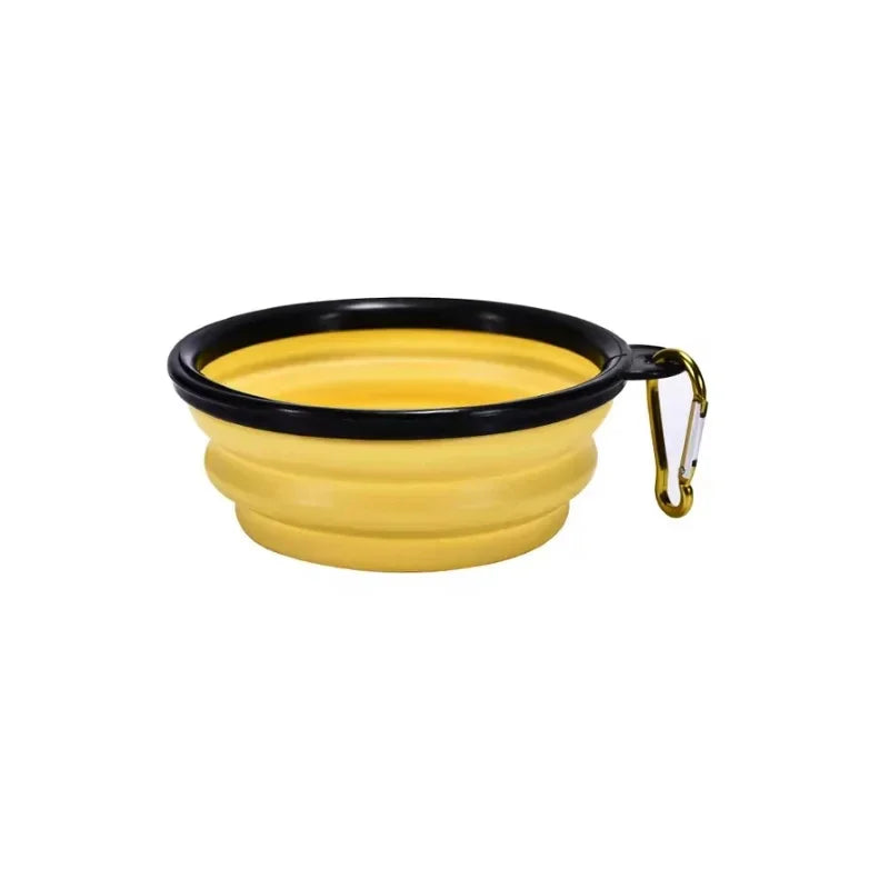 Portable Pet Travel Bowl – 350mL Collapsible Dog & Cat Feeding Cup